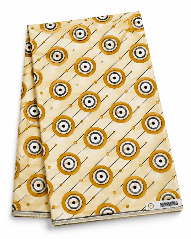 Equator Arc — Ochre fabric — Pattern
