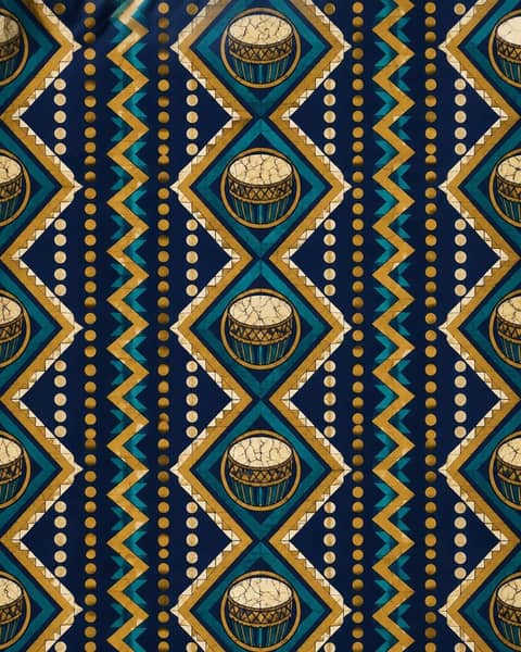 Diamond Drums Fabric