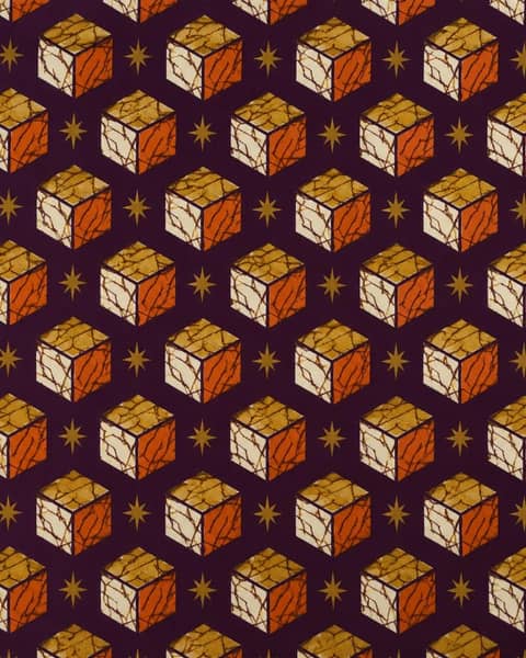 Cube Stamps Fabric