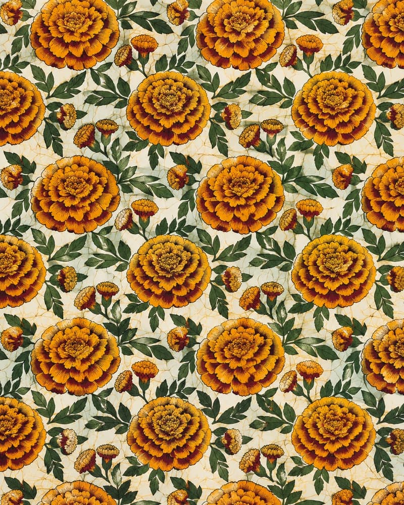 Marigold Medallion fabric — Pattern