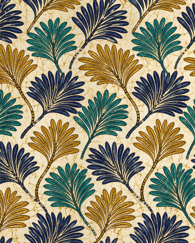 Fern Fan fabric — Pattern