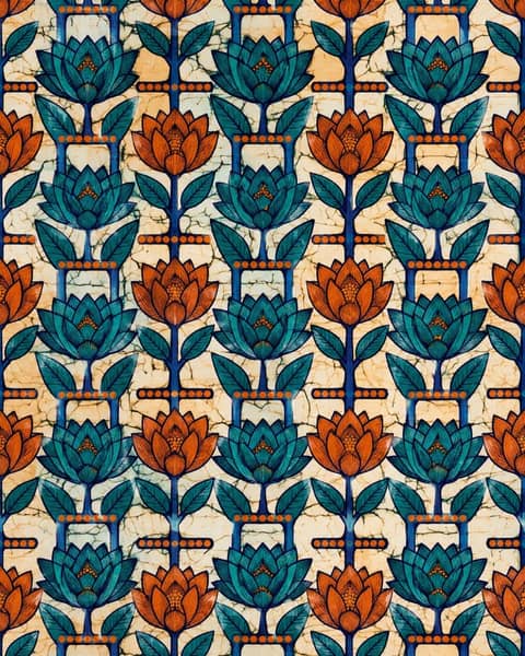 Lotus Ladder Fabric