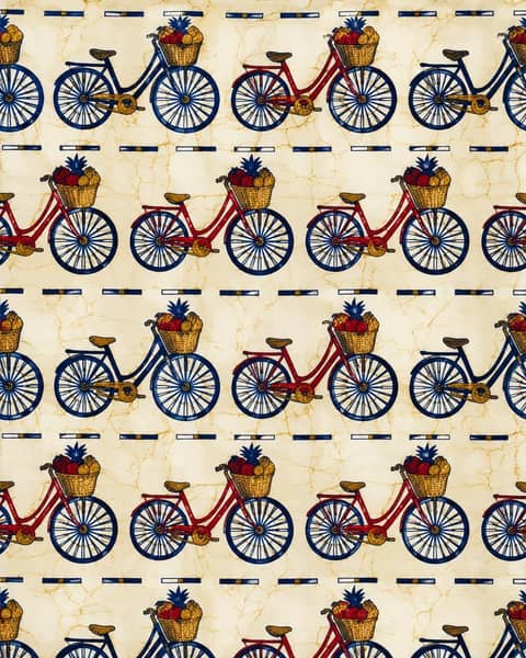 Bicycle Parade Fabric