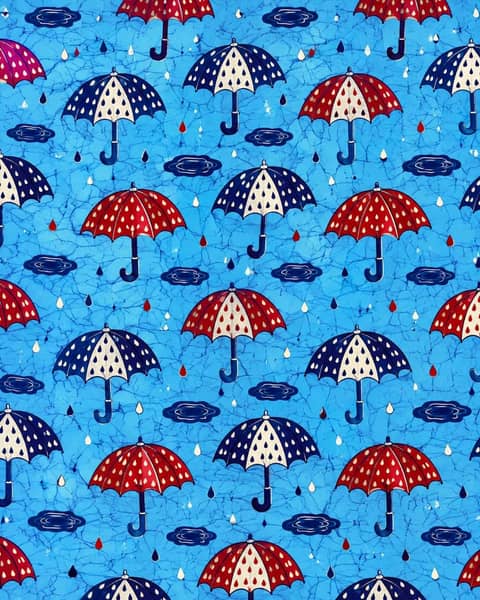 Umbrella Rain Fabric