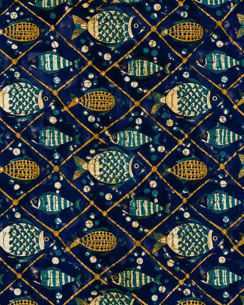 Fish & Net Fabric
