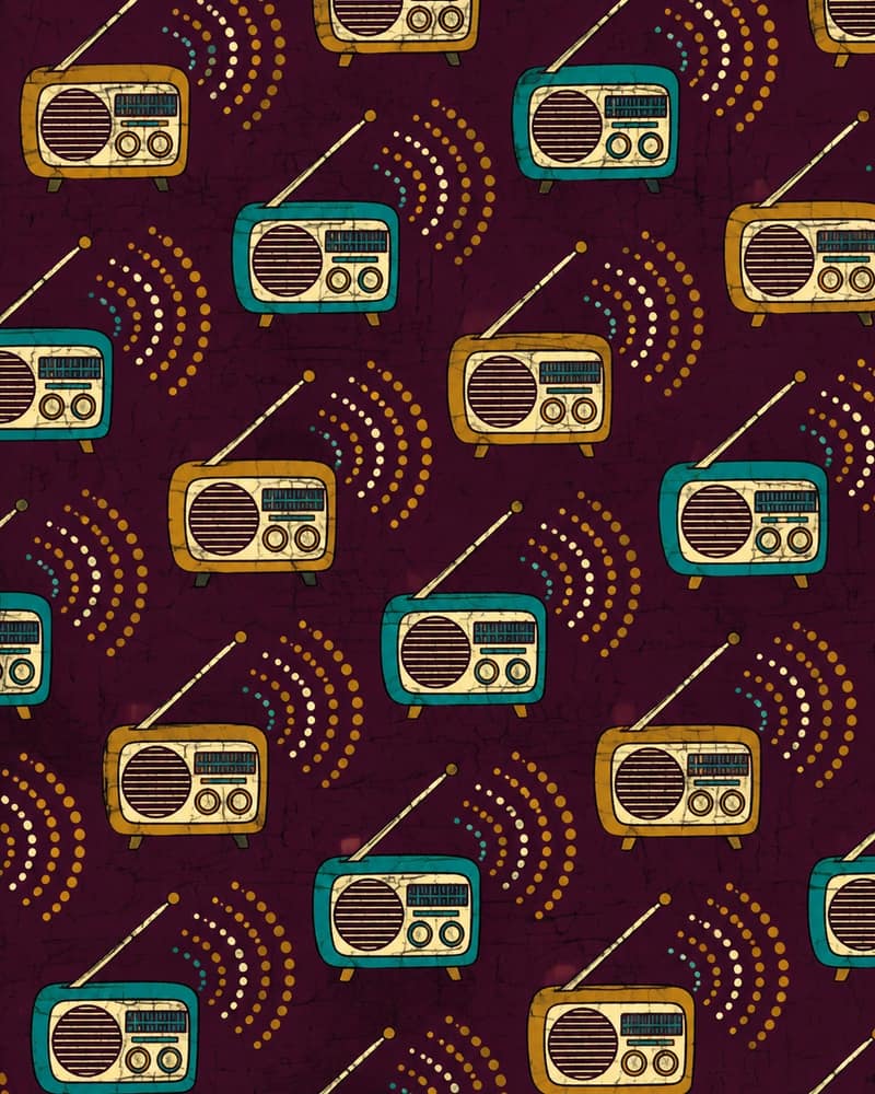 Radio Waves fabric — Pattern