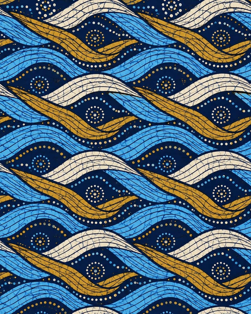 River Braid fabric — Pattern