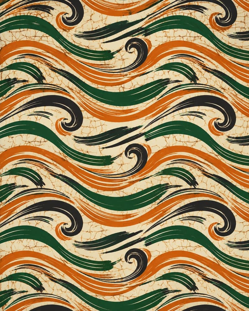 Wind Script fabric — Pattern