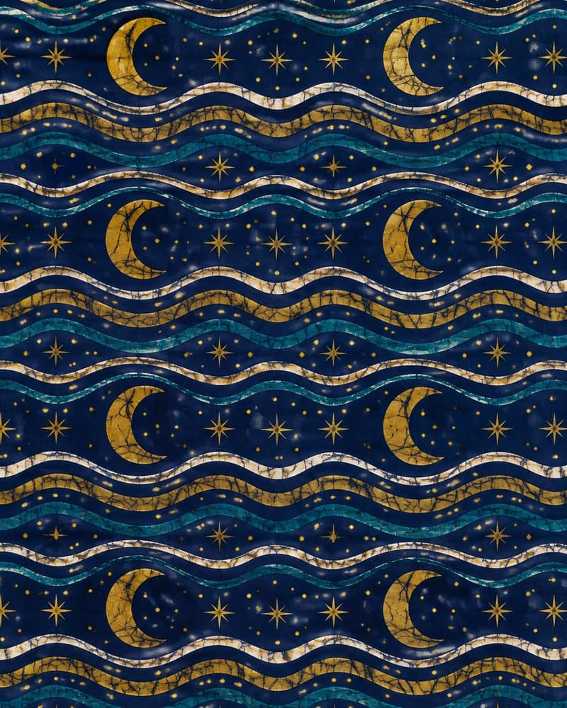 Moon Tide fabric — Pattern