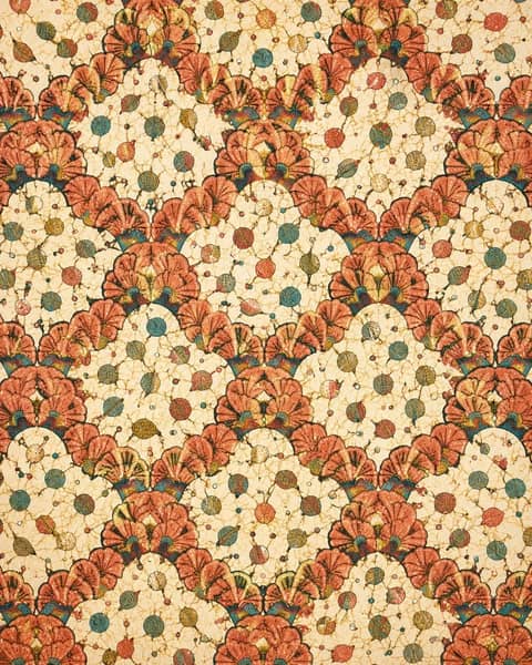 Coral Border Fabric
