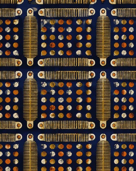 Comb Border Fabric