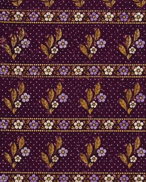 Flower Border Fabric