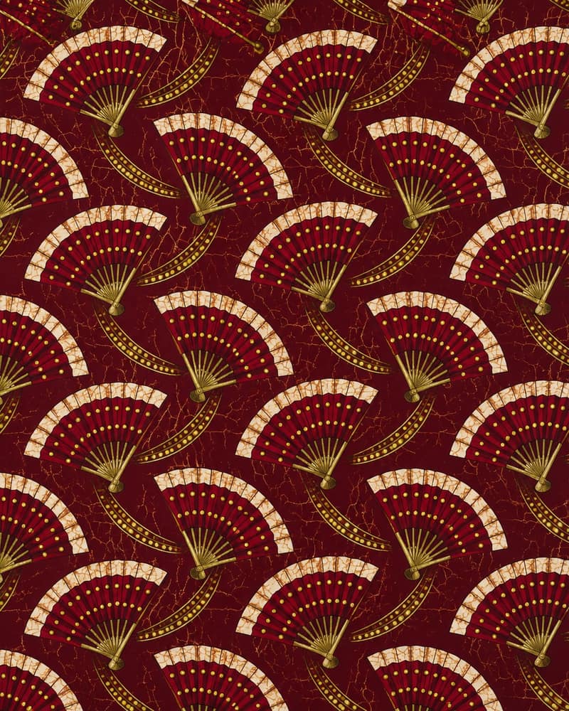Ruby Fans fabric — Pattern