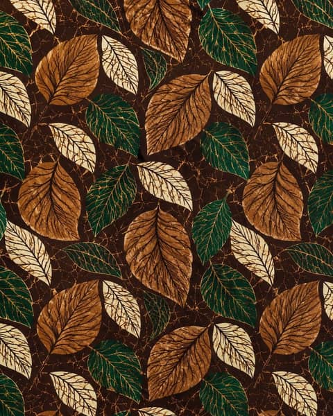 Bronze Leaf Fabric