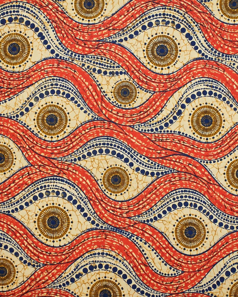 Coral River fabric — Pattern