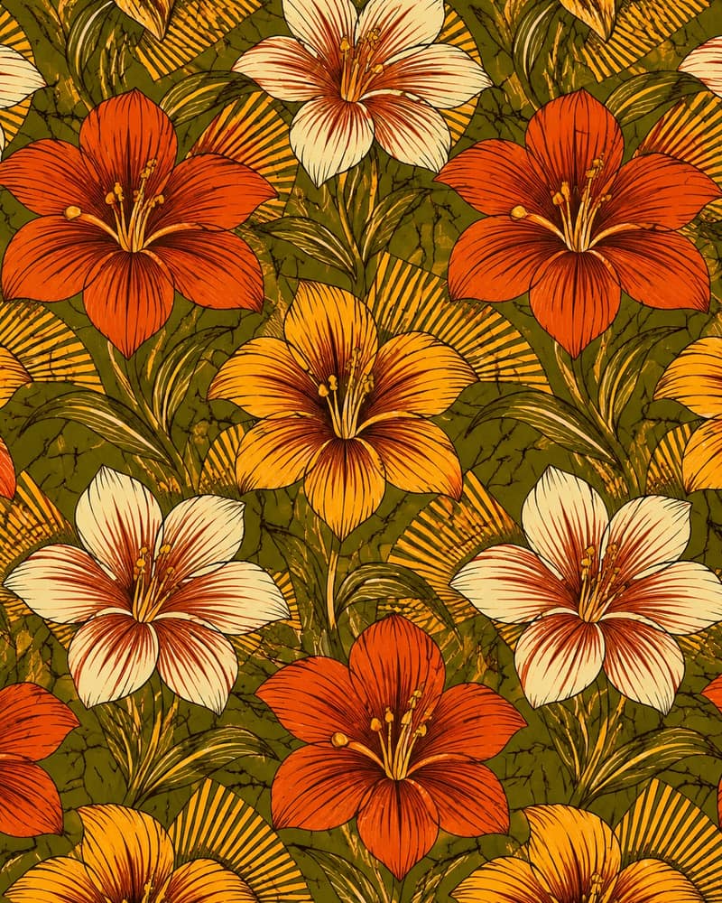 Amaryllis Sun fabric — Pattern