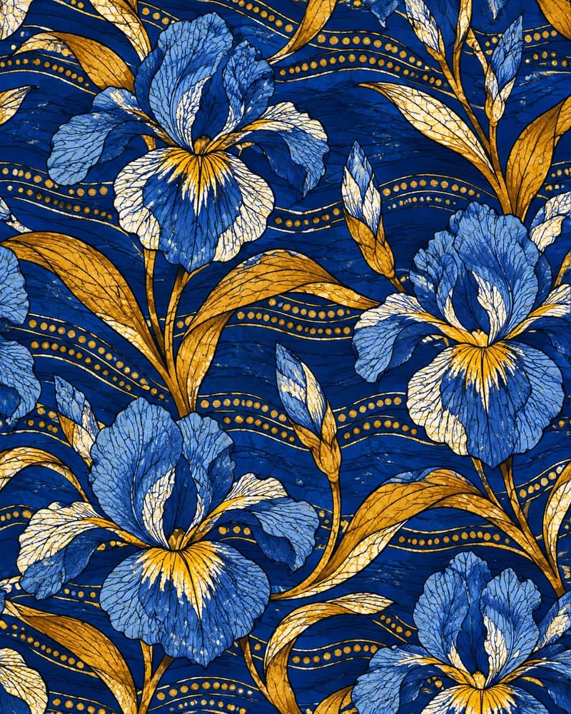 Iris Ripple fabric — Pattern