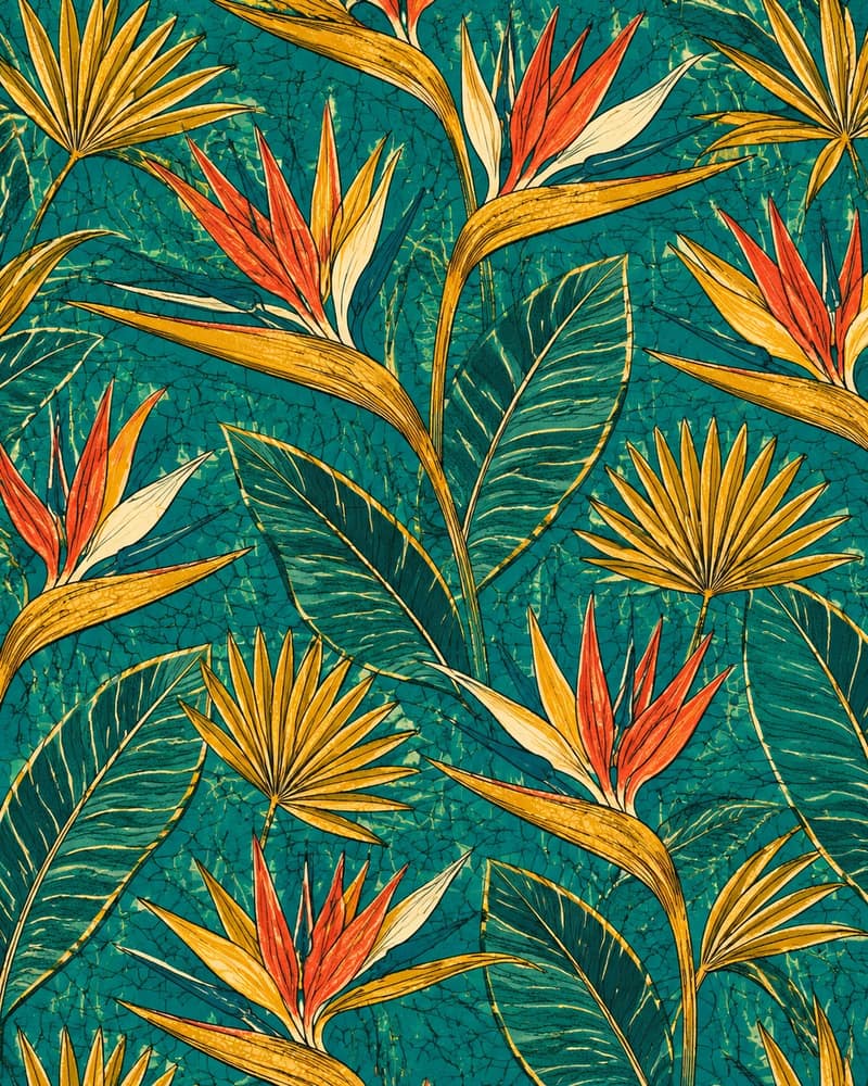 Bird of Paradise fabric — Pattern